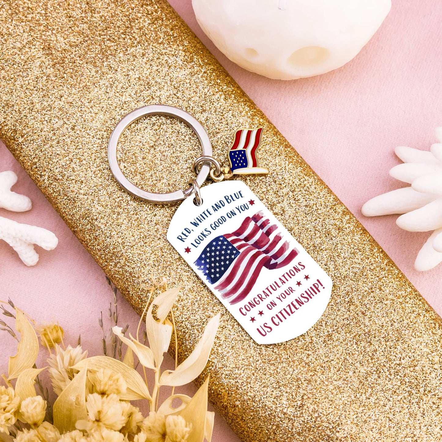 American Citizenship Gifts Proud To Be An American Gift For Women Men America Citizenship Congratulations Gifts For New US Citizen Mother Fathers Day Christmas