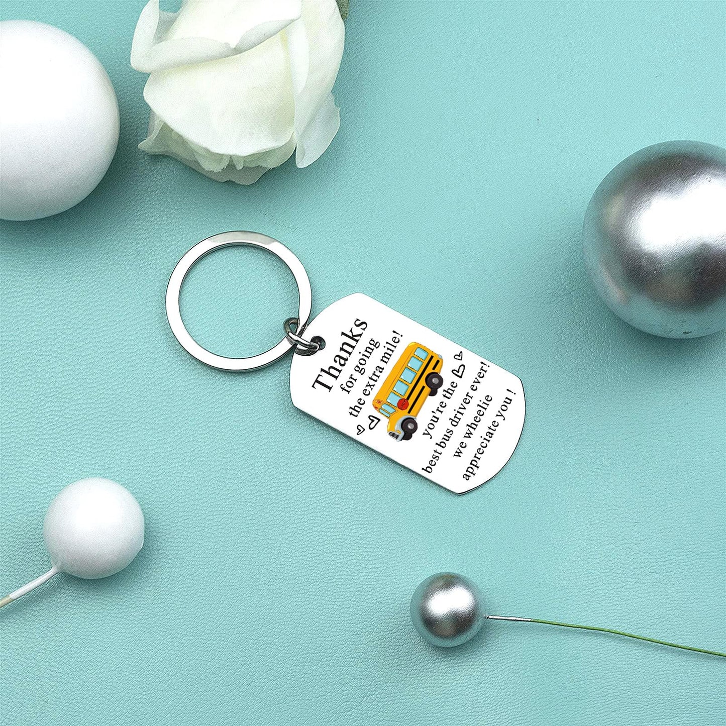 School Bus Driver Gifts Bus Driver Appreciation Gifts Valentine Gift Thank You Keychain Birthday Thanksgiving Day Christmas Stocking Stuffers Birthday Gift Retirement Custodian Appreciation Gift