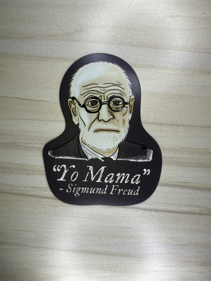 Funny Psychology Magnet, Sigmund Freud Yo Mama Joke, Funny Psychology Gift