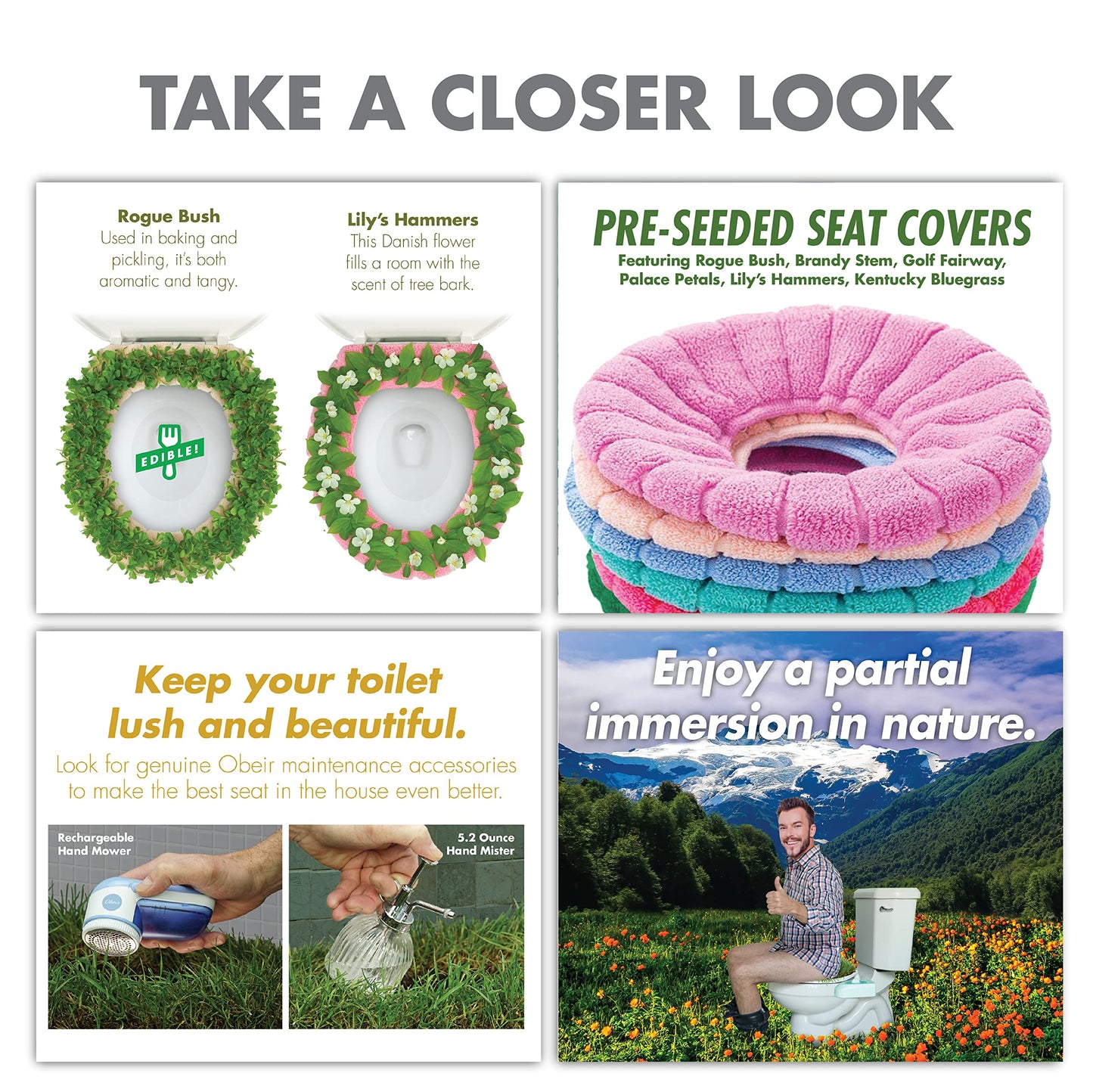 Prank-O Toilet Meadow Prank Gift Box – Funny Empty Gag Gift Packaging for White Elephant, Christmas & Office Parties, Hilarious Joke Gift Box to Hide Real Presents for Friends & Coworkers