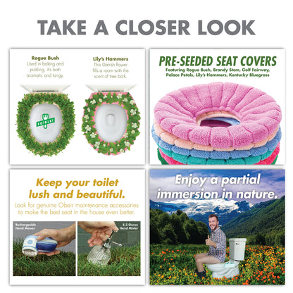 Prank-O Toilet Meadow Prank Gift Box – Funny Empty Gag Gift Packaging for White Elephant, Christmas & Office Parties, Hilarious Joke Gift Box to Hide Real Presents for Friends & Coworkers
