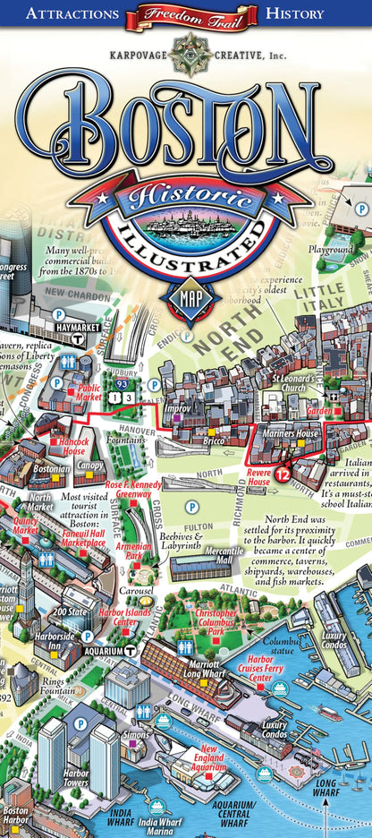 Boston Historic Illustrated Map