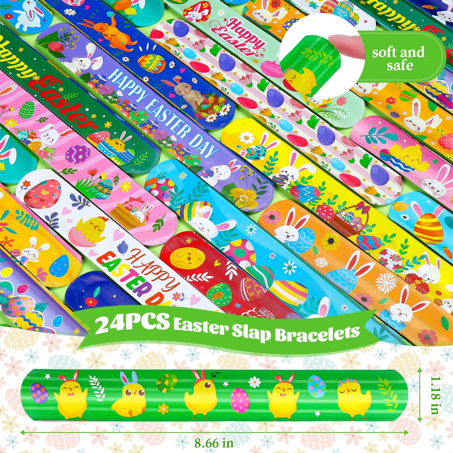 72 PCS Easter Classroom Gift Set with 24 Multi-Color Cute Pens and Mochi Squishy,Bulk Easter Day Gifts for Classroom Prizes Goodie Bag Stuffers Party Favors Supplies.