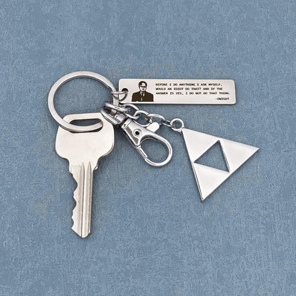 The Office Merchandise Quote Keychain, The Office Funny Gifts for Adults Thanksgiving Day Birthday Gifts