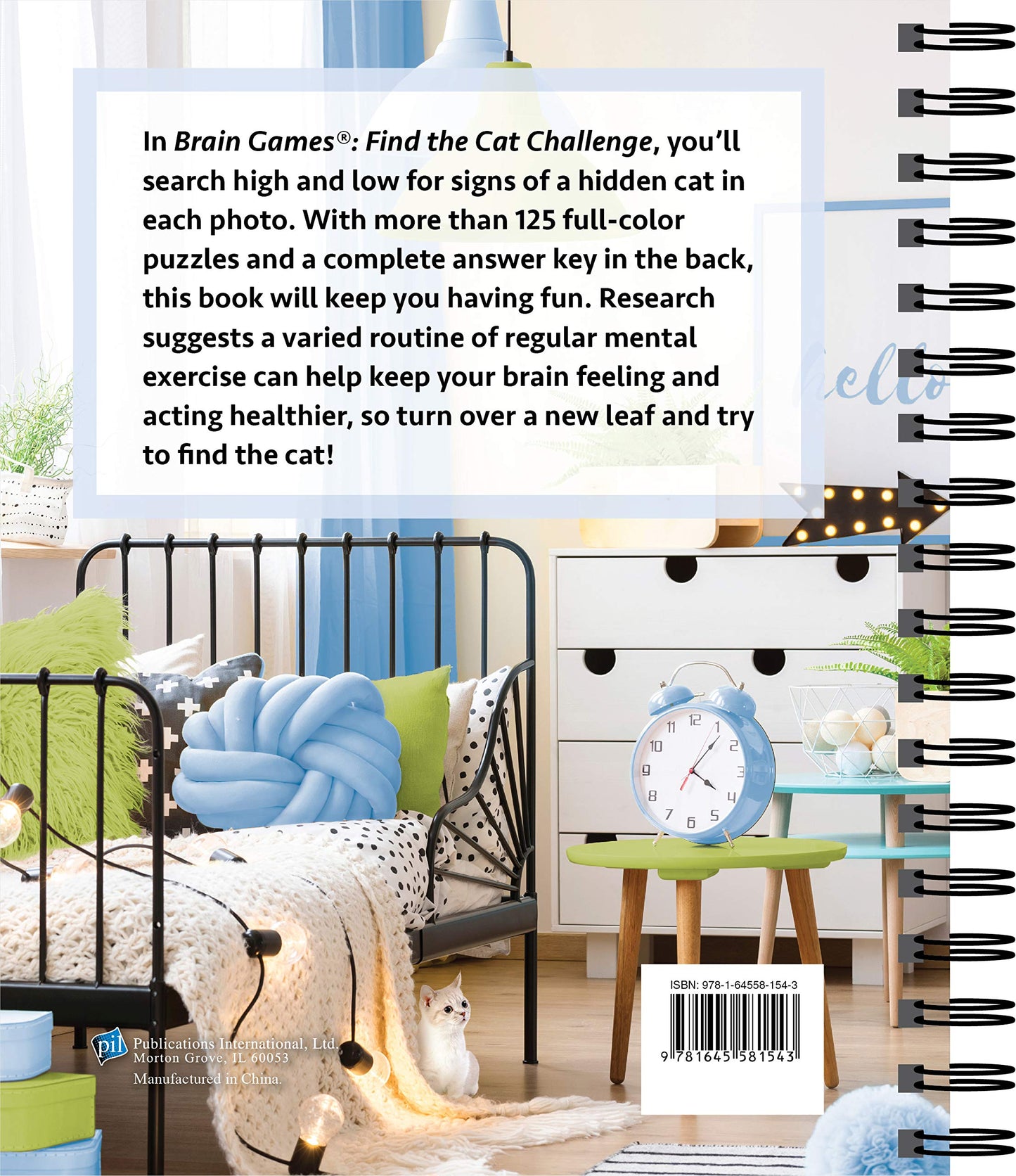 Brain Games - Find the Cat Challenge: Search for a Hidden Cat in More Than 125 Pictures! (Volume 2) (Brain Games - Picture Puzzles)