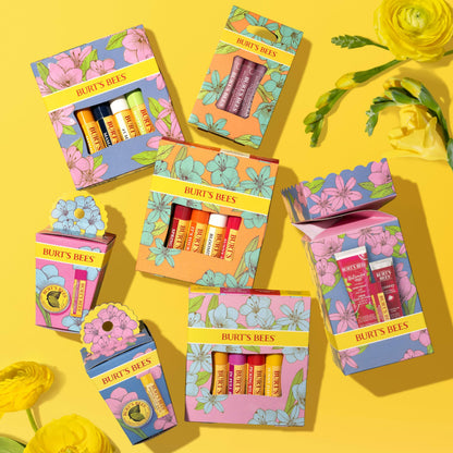 Burt's Bees Gifts Ideas - Spring Surprise Set, Dragonfruit Lemon Lip Balm and Lemon Butter Cuticle Cream, Natural Origin Lip Moisturizer With Responsibly Sourced Beeswax, 2 Count