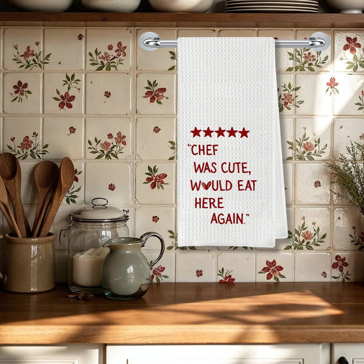 Chef Gift Kitchen Towels - Funny Chef Gifts, Decorative Kitchen Towels for Cooking Enthusiasts, 16x24 Inches