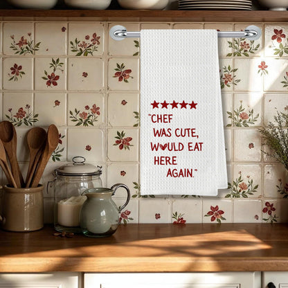 Chef Gift Kitchen Towels - Funny Chef Gifts, Decorative Kitchen Towels for Cooking Enthusiasts, 16x24 Inches