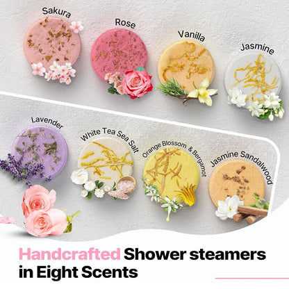 Shower Steamers Aromatherapy SWCANDY 8 Pack Mothers Day Gifts for Mom - Wife, Daughter, Grandma, Women, Sister and Teen Girls Natural Essential Oils Home Spa Self Care Stress Relief Relaxation