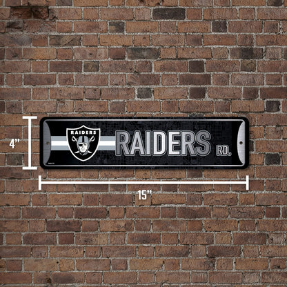 NFL Rico Industries Metal Street Sign Metal Street Sign 4" x 15" Home Décor - Bedroom - Office - Man Cave