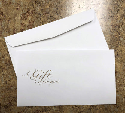 Blank Gift Certificates 25set, gift certificate for business, Gift-Blossoms-PP, Comes with Free matching Envelopes, Sequential Numbering Printing