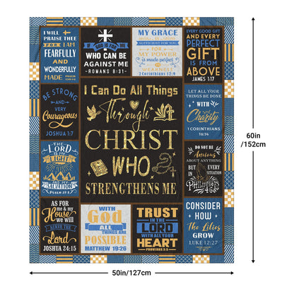 Christian Gifts for Men, Christian Gifts, Baptism Gifts for Boys, Religious Gifts for Men, Confirmation Gifts for Teenage Boys, Bible Catholic Gifts Blanket 60"X50"