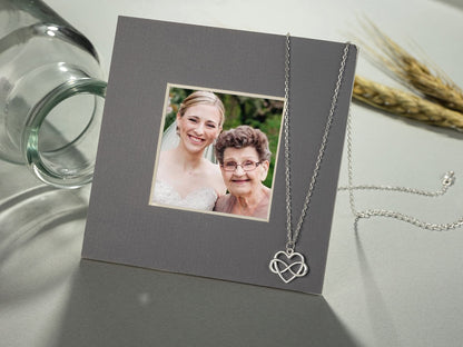RareLove Granddaughter Necklace,Granddaughter Gifts from Grandma,925 Sterling Silver Tiny Infinity Heart Necklaces for Granddaughter,Birthday gift,Graduation Gift