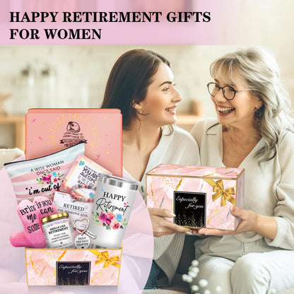 Retirement Gifts for Women 2026-Happy Retirement Gifts for Retirees，Teachers，Coworker，Nurses，Mom，Grandma，Unique Retired 20OZ Tumbler Gift Ideas for Coworkers Office & Family