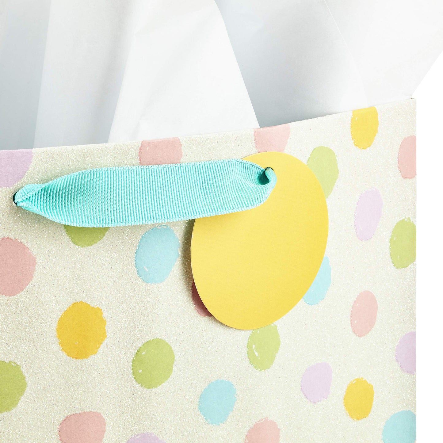 Hallmark 13" Large Gift Bags for Baby Shower Assortment with Tissue Paper (Pack of 3, Cloud and Rainbow, Giraffe, Pastel Polka Dots)