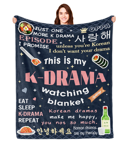 Korean Drama Gifts, Korean Gifts for Women, K Drama Gifts for Women, Kdrama Merch, K Drama, Korean Drama Blanket 60x50in, Korean Blanket, K Pop Gifts Teen Girl