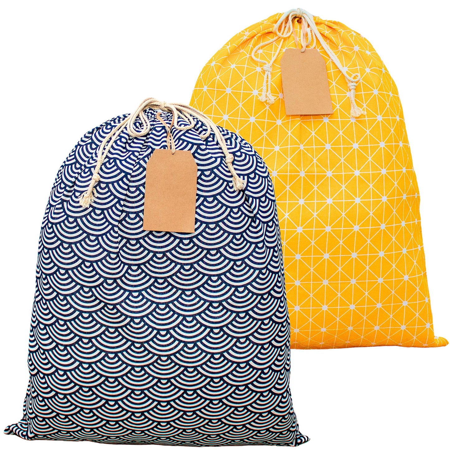 ERIBAGZ 2 pcs Giant gift bag 35.43” x 27.55”. Bonus: 5 gift tags & string. Reusable Jumbo gift bag. Extra large gift bag. XL gift bag. Ed. 1.