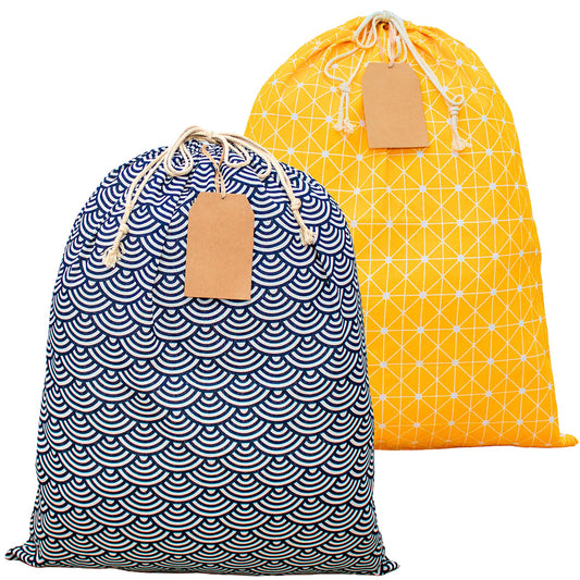 ERIBAGZ 2 pcs Giant gift bag 35.43” x 27.55”. Bonus: 5 gift tags & string. Reusable Jumbo gift bag. Extra large gift bag. XL gift bag. Ed. 1.