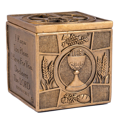 Joseph's Studio by Roman, Confirmation Collection, 3.75"H MULT SACRAMENT KEEPSAKE, Home Décor, Devout Gift, Prayerful Inspiration (3x3x3)