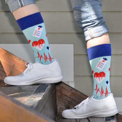 Cavertin Women's Mom Grandma Retirement Dentist Teacher Nurse Socks with Gift Box Gifts for Her