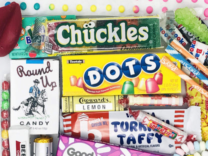 RETRO CANDY YUM ~ 1956 70th Birthday Gift Box Nostalgic Mix from Childhood for 70 Year Old Man or Woman Born 1956 Jr