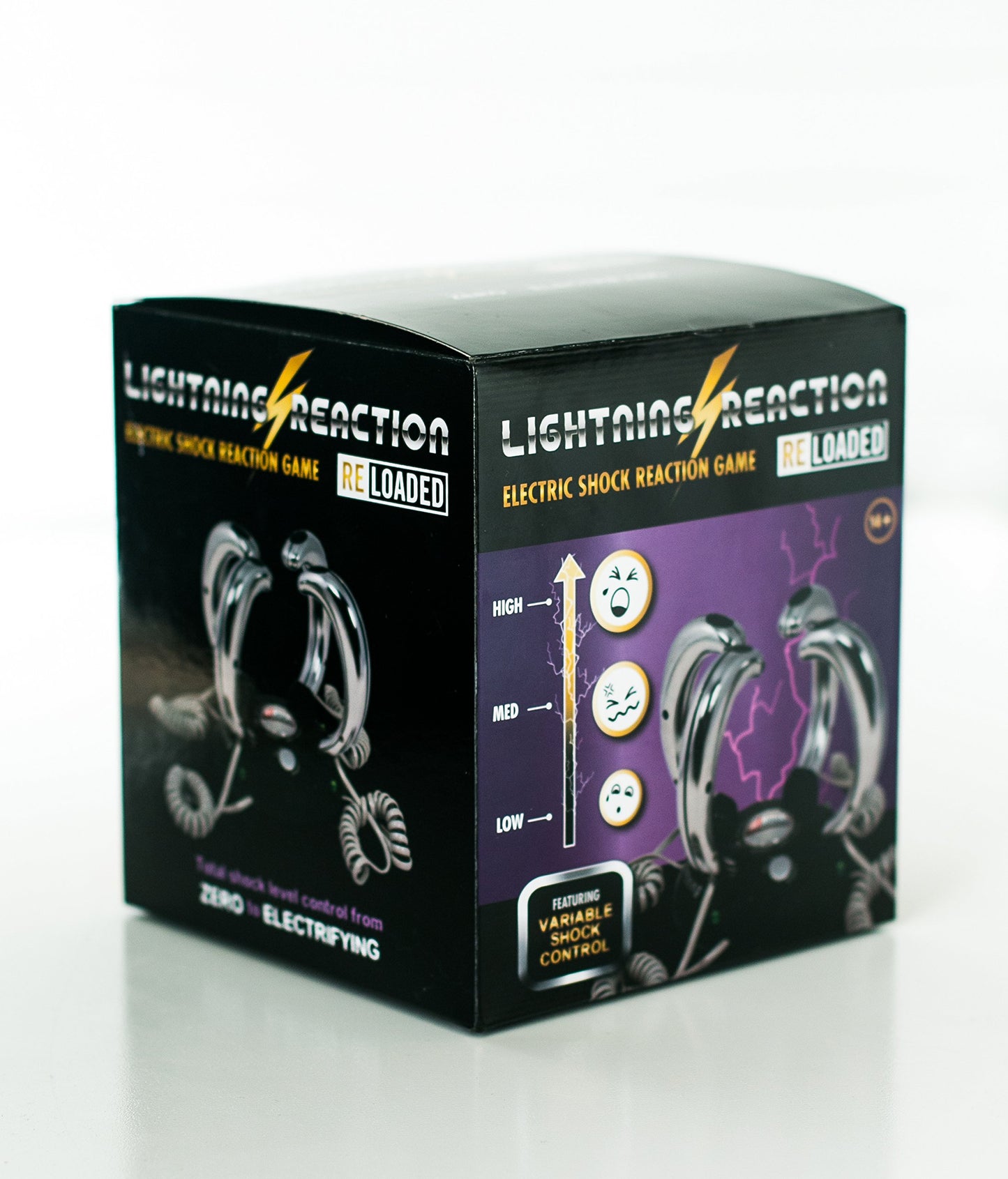 Lightning Reaction Reloaded Shocking Party Game – Electric Shock Challenge for Adults and Teens – Fun Party Games for Family and Groups – Unique Gift for Game Night