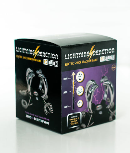 Lightning Reaction Reloaded Shocking Party Game – Electric Shock Challenge for Adults and Teens – Fun Party Games for Family and Groups – Unique Gift for Game Night