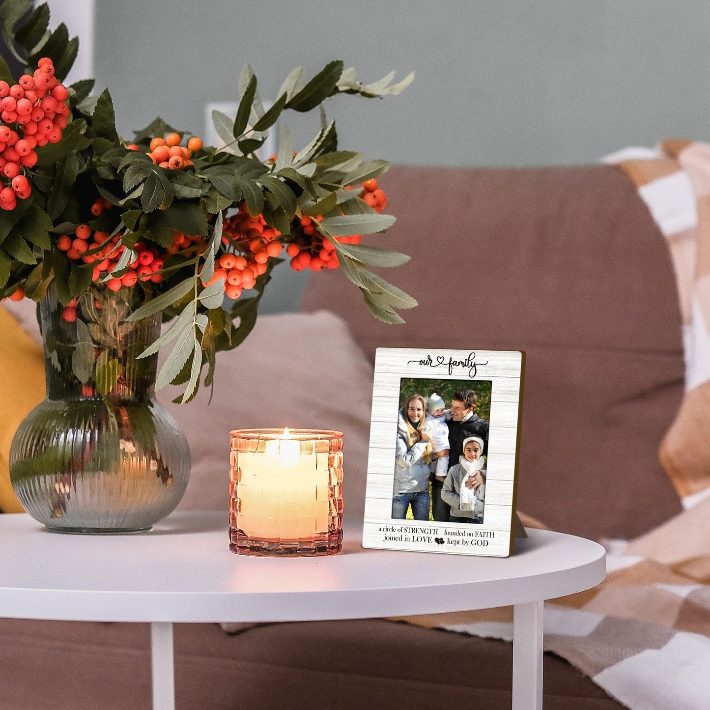 Family Picture Frames 4x6, Family Frame, Adoption Day Gifts, FamilyGifts, AdoptionGifts For Adoptive Parents, Religious Spiritual FamilyDecorative Photo Picture Frame for Table Desk Decor