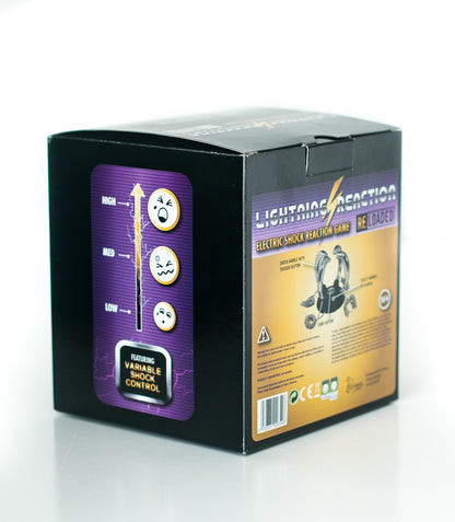 Lightning Reaction Reloaded Shocking Party Game – Electric Shock Challenge for Adults and Teens – Fun Party Games for Family and Groups – Unique Gift for Game Night