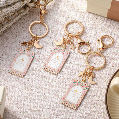 Islamic Keychain Gifts Bulk Plated Enamel Muslim Keychain Islamic Gifts for Women Men