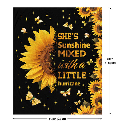 Sunflower Gifts for Women, Gifts for Sunflower Lovers, Sunflower Blanket Decor Throw Gifts for Women Birthday, Inspirational/Get Well Soon Gift for Womens Blanket 60" X 50"