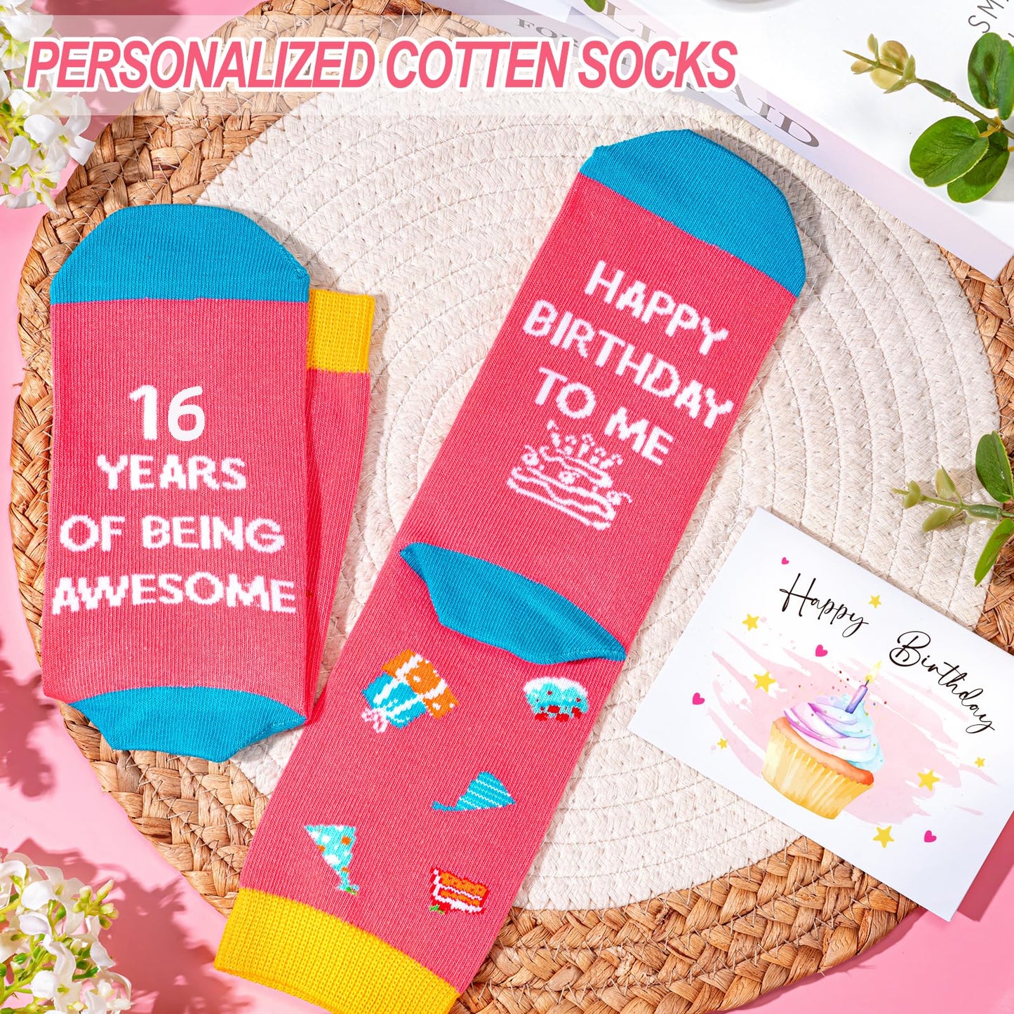 Frerdui 16 Year Old Girl Gifts – 16th Birthday Gift Set for Teen Girl, Cute Present Ideas for 16 Year Old Daughter Granddaughter Niece, Trendy 16th Birthday Decorations, Jewelry, Cup & Accessories