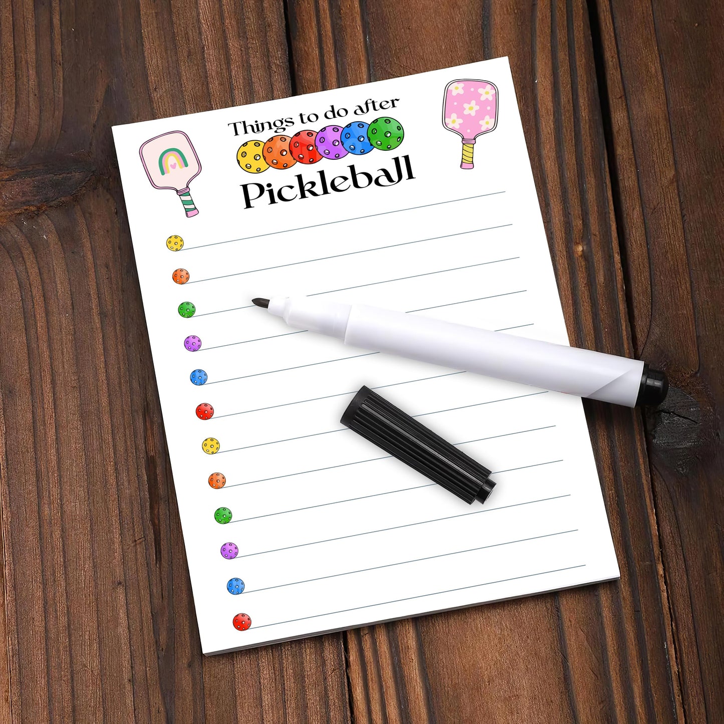 3pcs Pickleball Notepads, 150 Pages - Funny Things to Do After Pickleball Memo Pads, Easy to Tear, Cute Office Supplies, Pickleball Gifts for Women, Novelty Notepads for Fans & Players (Pickleball)