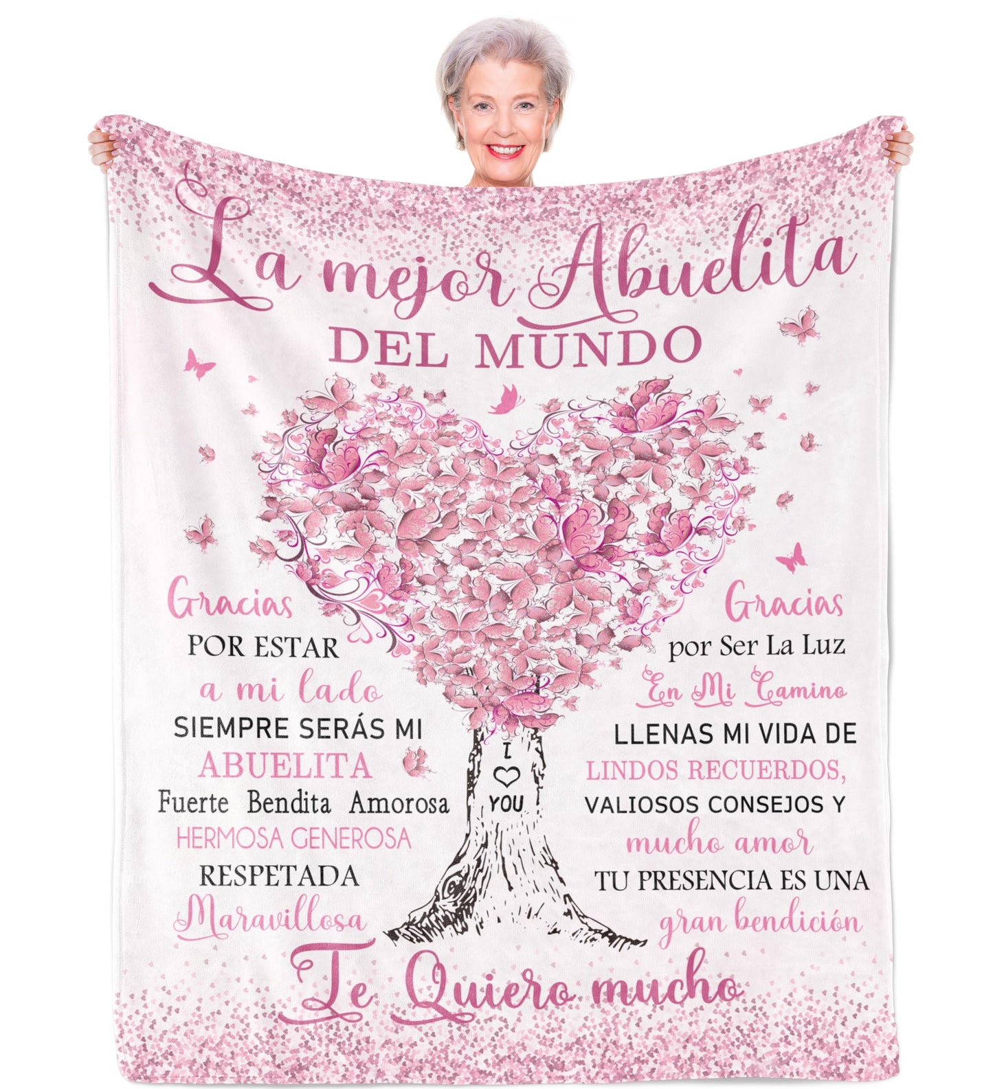 Abuela Gifts, Regalos para Abuela, Grandma Gifts in Spanish, Abuelita Gift, Gift for Abuela Blanket 60"x50"