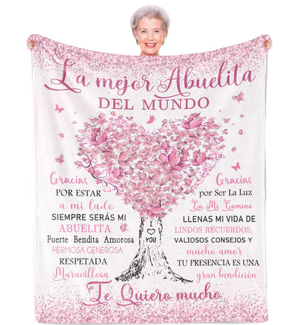 Abuela Gifts, Regalos para Abuela, Grandma Gifts in Spanish, Abuelita Gift, Gift for Abuela Blanket 60"x50"