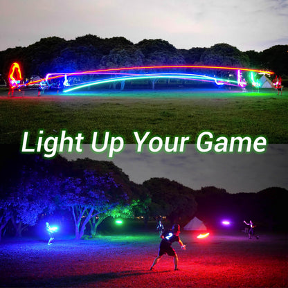 TOSY Flying Disc - 108 RGB Multicolor or 36 Monocolor LEDs, Super Bright, Smart Modes, Easter Basket Stuffers Gift, Camping Toy for Kid/Teen/Adult, Auto Light Up, Rechargeable, Waterproof, 175g