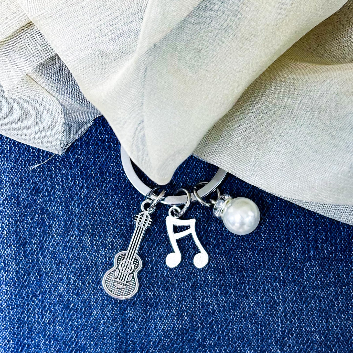 Violin Lover Gifts Violinists Keychain for Christmas Graduation Birthday Thank You Gifts for Violin Teacher Inspirational Keyring for Music Player Women Girl Students Musical Instrument Jewelry