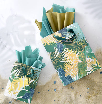 Papyrus 13" Large Gift Bag (Tropical) for Birthdays, Weddings, Bridal Showers, Baby Showers and All Occasions (1 Bag)