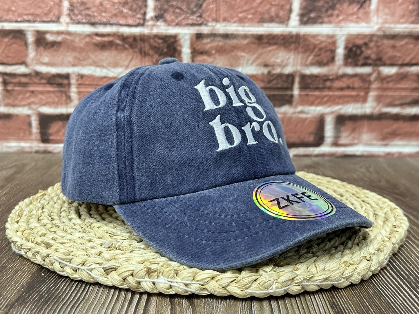 Embroidered Big Bro Big Sis Hats