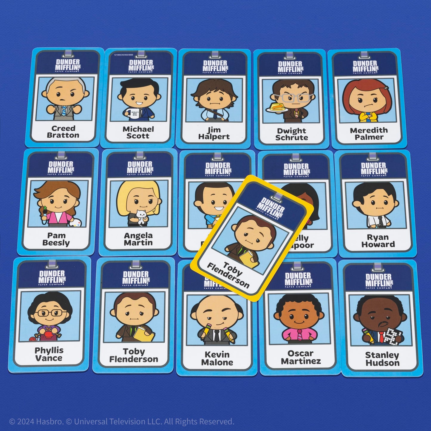 Guess WHO? Card Game: The Office, Featuring 20 Characters, Michael Scott, Jim Halpert, Pam Beesly and More, Family Friendly Deduction, 2 Players, Officially Licensed Merchandise & Collectible