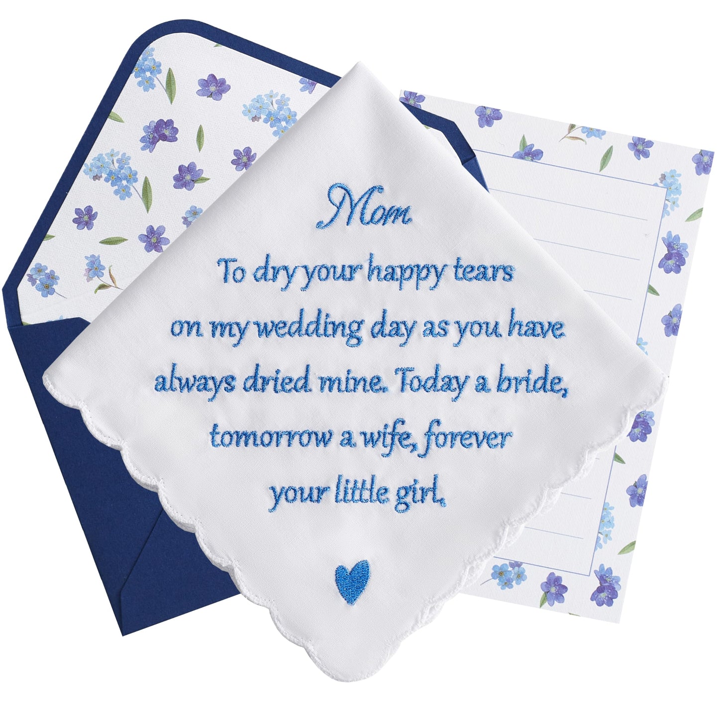 Mother of the Bride Gifts Wedding Handkerchief, AKI-106E-Mom