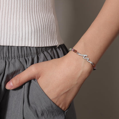 TONY & SANDY Friend Gifts for Women, Unique Birthday Gifts for Women, Sister Gift from Sister, Wave Bracelet, Christmas Graduation Mothers Day Gift for Her, Bestie Friendship Bracelets