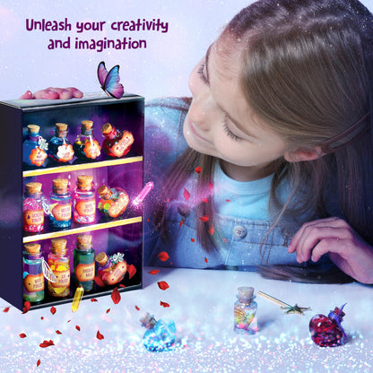 Dan&Darci Fairy Magic Potion Kit for Kids - Birthday Gifts for Girls - 6 7 8 9 10 Year Old Girl Gift Ideas - Toys 8-10 7-8 - Arts and Crafts for Kid Ages 6-8 Years - Magical Workshop Craft Kits