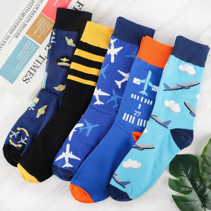 Jeasona Mens Funny Fun Crazy Funky Dress Crew Socks Gifts for Men Dad Grandpa