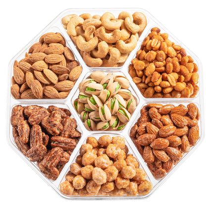 Fathers Day Nuts Gift Basket - Assortment of Sweet & Roasted Salted Gourmet Nuts - Food Gift Box for Dad, Him, Husband, Christmas, Father's Day, Mother's Day, Sympathy, Family, Men & Women