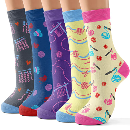 Jeasona Women's Cute Socks Funny Christmas Birthday Gifts for Women Mom Teenage Girls