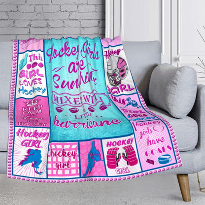 Hockey Gifts, Hockey Blanket, Hockey Gifts Ideas, Ice Hockey Gifts, Field Hockey Gifts, Hockey Gift, Gifts for Hockey Lovers 60"x 50"