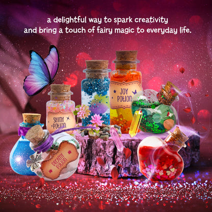 Dan&Darci Fairy Magic Potion Kit for Kids - Birthday Gifts for Girls - 6 7 8 9 10 Year Old Girl Gift Ideas - Toys 8-10 7-8 - Arts and Crafts for Kid Ages 6-8 Years - Magical Workshop Craft Kits