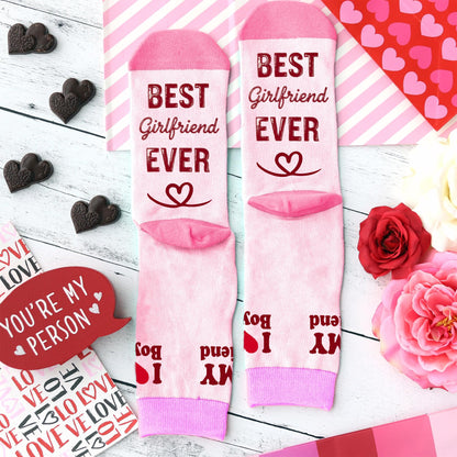 Gifts For Girlfriend - Cute Socks For Her, Unique Ideal Present, Sweet And Fun Surprise For Women