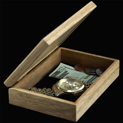 Wood Art Eagle Box - Handmade USA - Unmatched Quality - Unique Original Art Work - Scout Gift, Ring Trinket Jewelry Box (#4101 Eagle Head 4x5x1.5)